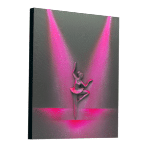Explore unique canvas art featuring a ballerina's dance, adding elegance to home design—a captivating blend of grace and uniqueness. interior design, eco friendly, love